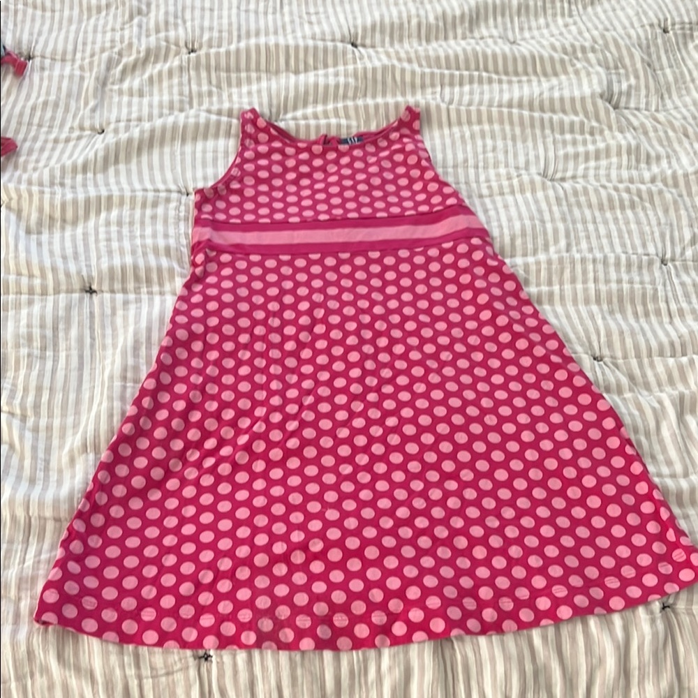 Gap Kids Pink Polka Dot Sleeveless Dress
